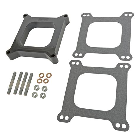 cnc machined carburetor spacer|best carb spacers for edelbrock.